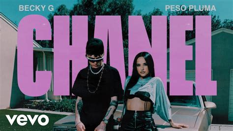 letra chanel peso pluma|chanel becky g peso pluma.